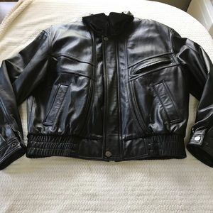 Reed Sportswear Leather Bomber Jacket
